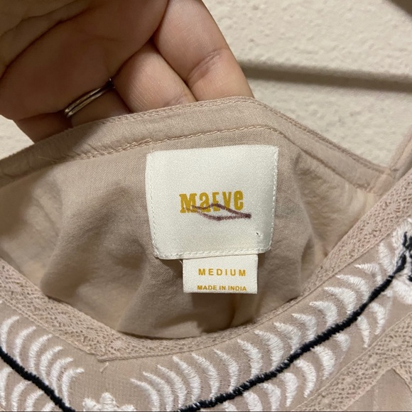 Anthropologie Maeve Embroidered Slip Dress Medium - Picture 11 of 17